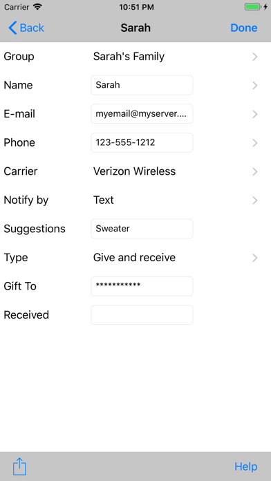 Screenshot #3 pour Gift Exchange Mobile
