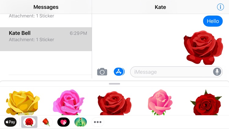 Romantic Roses Sticker Wishes screenshot-4