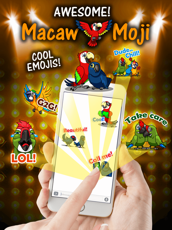 Screenshot #4 pour MacawMoji - Parrot Emojis