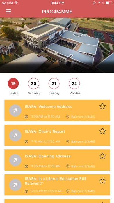 ISASA 2018 Combined Conference screenshot 3