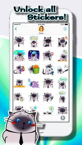 Game screenshot Cat Stickers: Fat Sam apk