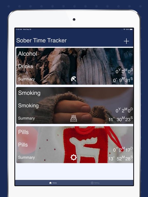 Screenshot #4 pour Sober Tracker – Quit Addiction
