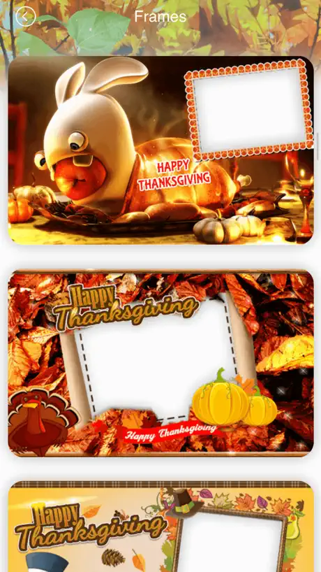 Thanksgiving Photo Frames