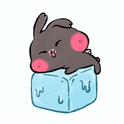 Summer Bunny Animated Stickers