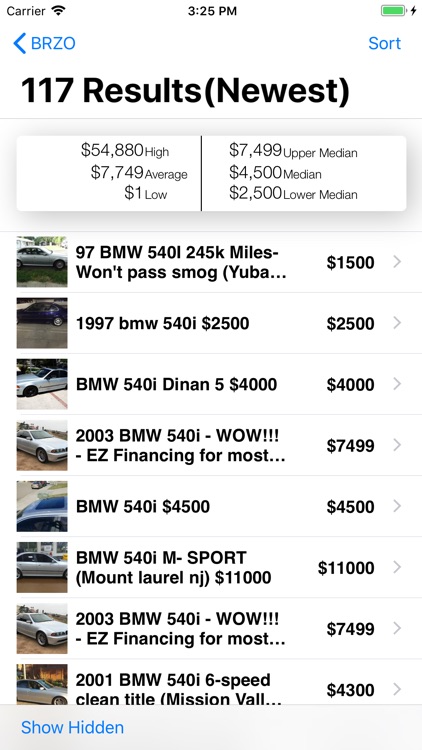 BRZO - Used Cars on Craigslist