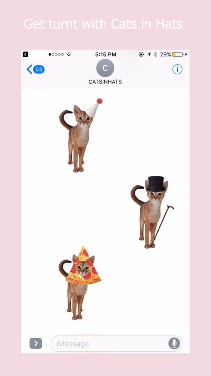 Cats in Hats Emoji Keyboard