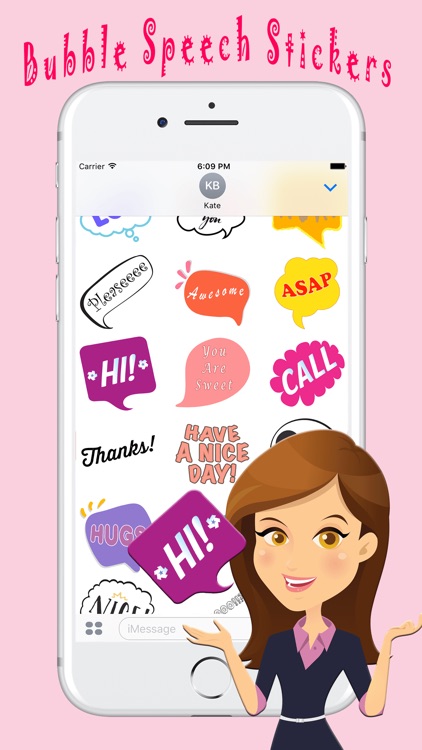 Chit Chat With Bubble Speech Text Stickers