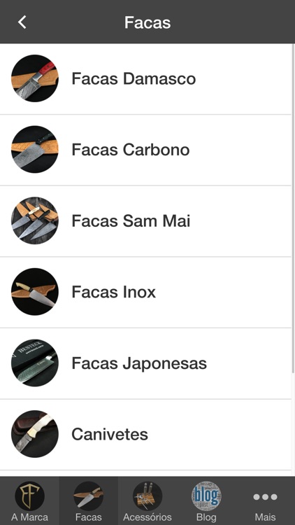 Besteck Facas e Equipamentos