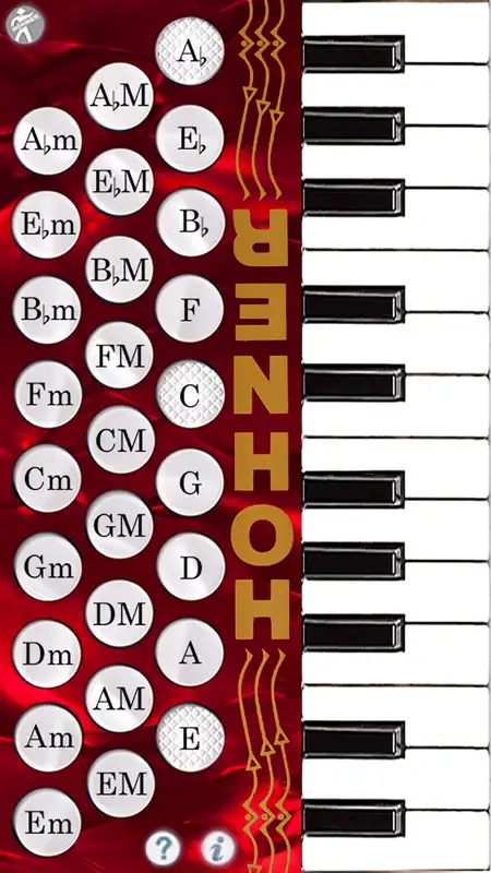Hohner Piano Mini-Accordion screenshot 1 of 1