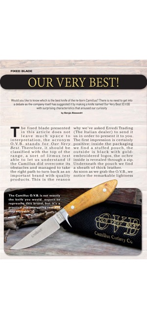 KNIVES INTERNATIONAL REVIEW on the App Store