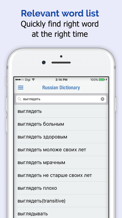 Russian Dictionary Elite Screenshot