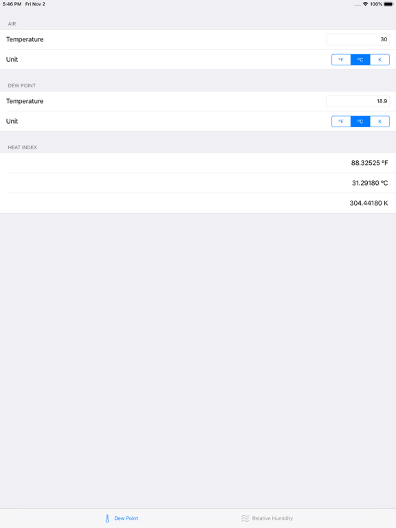 Screenshot #5 pour Heat Index Calculator