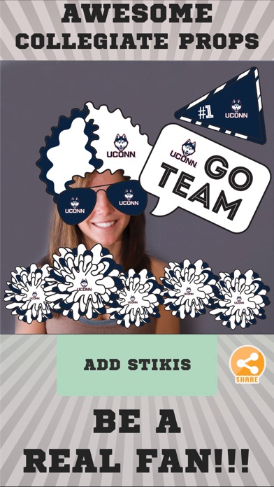 UConn Huskies Selfie Stickers screenshot 2