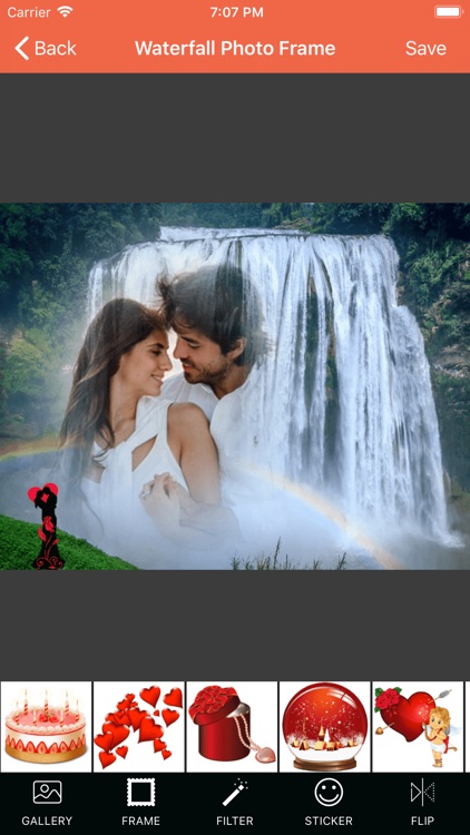 Waterfall Photo Frame screenshot-3