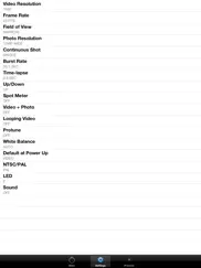 camera control for gopro hero iPad Captures Décran 2