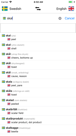 Swedish/English Dictionary(圖1)-速報App