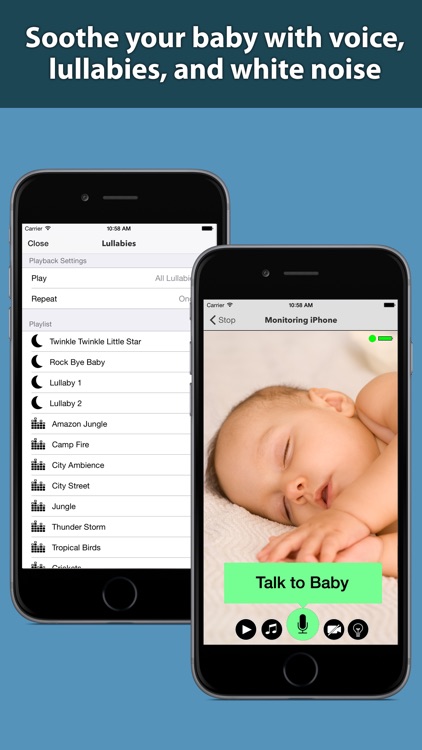 Bed Time Baby Monitor Camera