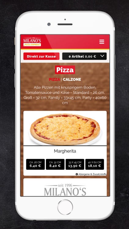 Milanos Pizza Express