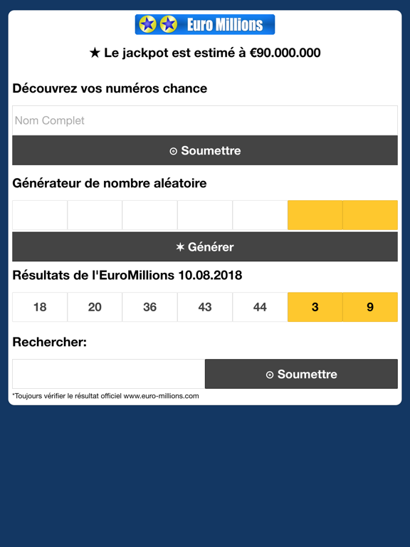 Screenshot #4 pour EuroMillions Numerology
