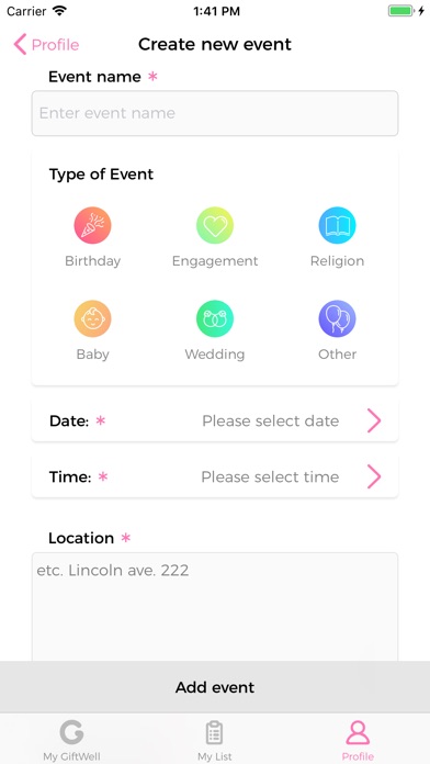 GiftWell Weddings, Engagements screenshot 4