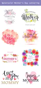 Watercolor Mother's Day Pack screenshot #3 for iPhone