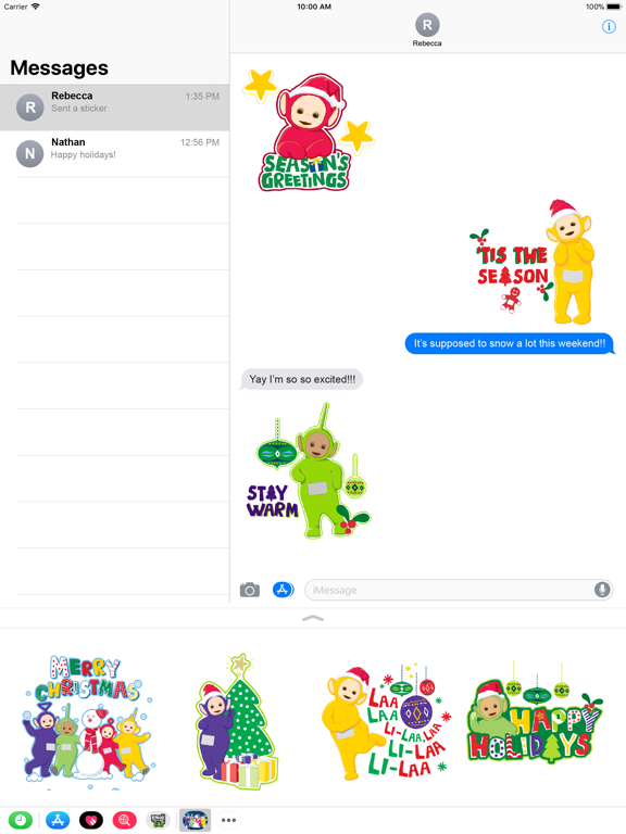 Screenshot #5 pour Teletubbies Holiday Stickers