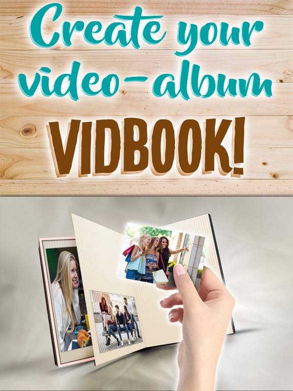 VidBook - Photo book creator iPad screenshot 1 - Photo & Video app