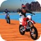 Ride on the crazy stunt racing bike to show off your extreme trail bike racing skills