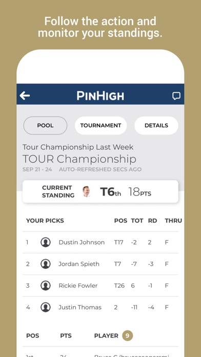 PinHigh - Fantasy Golf Screenshot 4 - AppWisp.com PinHigh - Fantasy Golf Screenshot 4 - AppWisp.com
