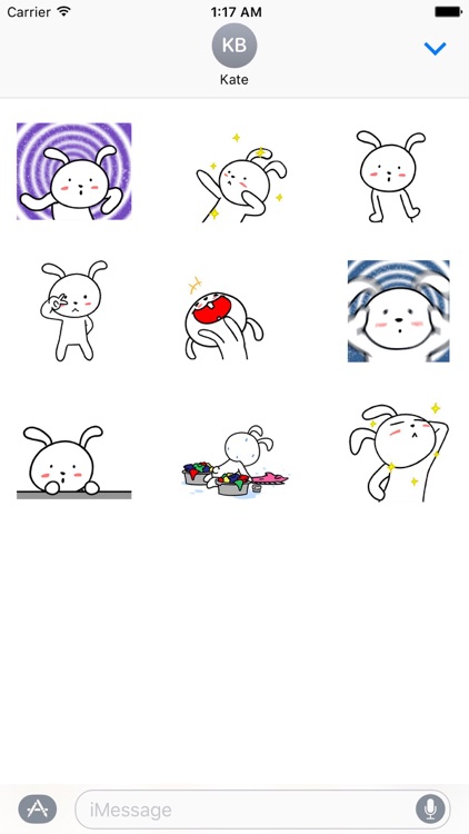 Tom the Funny Bunny Stickers