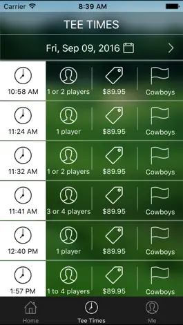 Game screenshot Cowboys Golf Club Tee Times hack