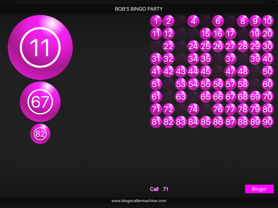 Bingo Caller Machine iPad app afbeelding 4