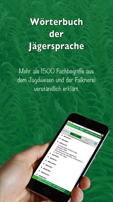 Wörterbuch Jägersprache Screenshot