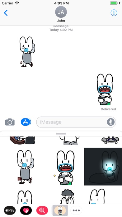 Easter Bunny Animated Stickers screenshot 3