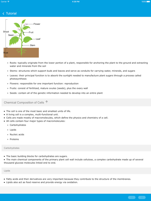 Learn Botany and Zoology iPad screenshot 5 - Reference app