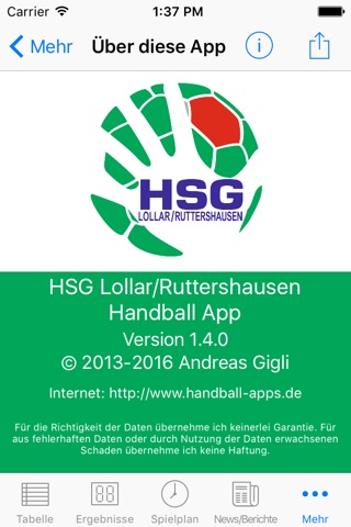 HSG Lollar/Ruttershausen screenshot 4