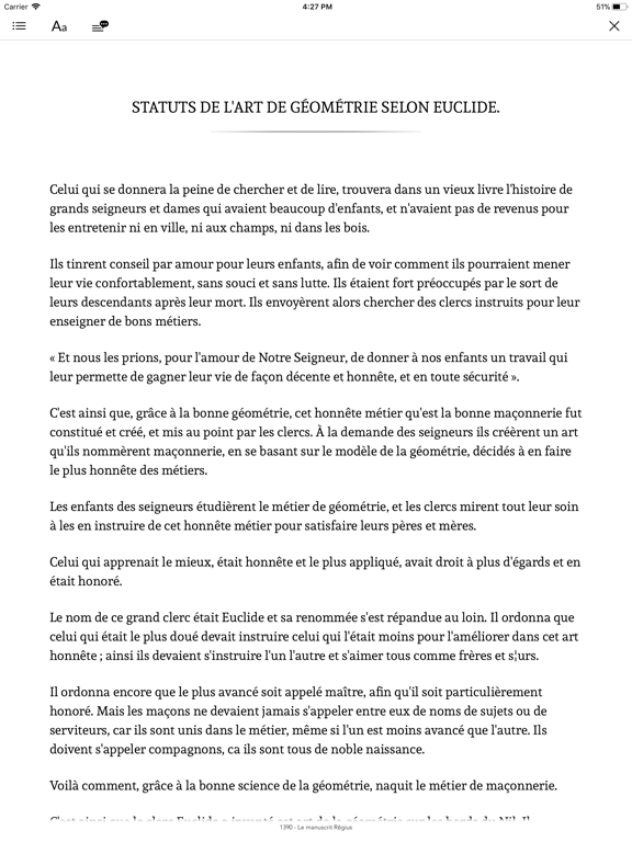 Franc-Maçonnerie (Anthologie) iPad screenshot 4 - Book app