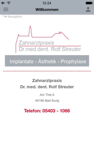 Zahnarzt Dr. Rolf Streuter screenshot 2