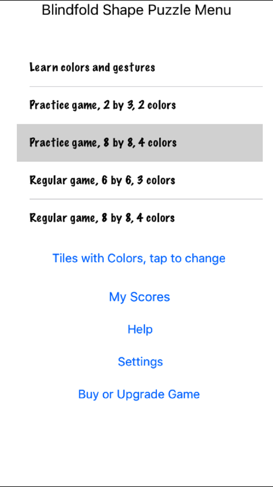 #2. Blindfold Shape Puzzle (iOS) 由: marty schultz