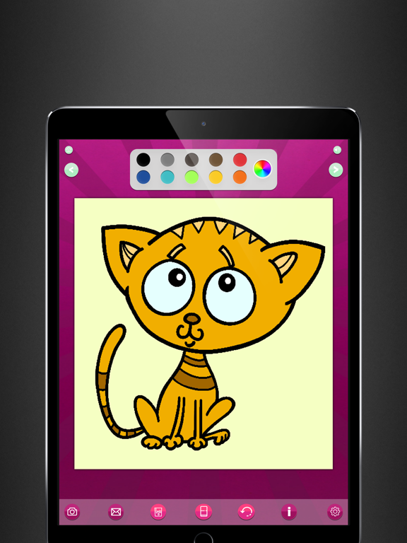 Coloring pages HD iPad screenshot