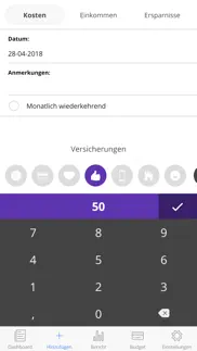 haushaltsbuch - geld sparen iphone bildschirmfoto 2