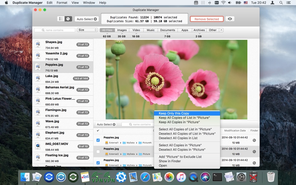 #2. Duplicate Manager (macOS) 由: VADIM ZYBIN