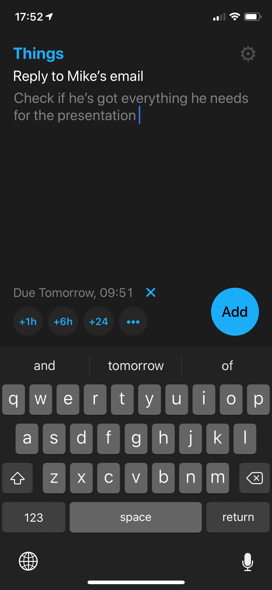 Screenshot do app Remind Me Faster