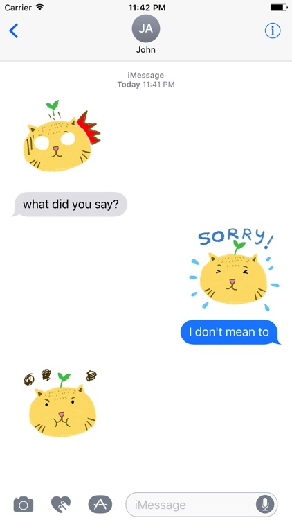 Animated Cat Heads Emoji Sticker Pack for iMessage