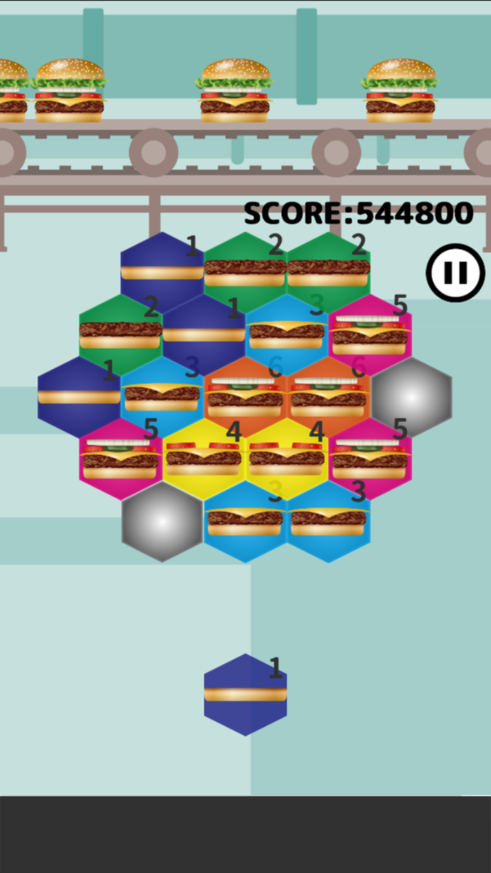 ハンバーガーを作ろう　-脳トレパズル-