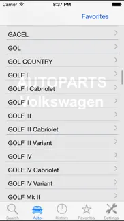 autoparts for volkswagen iphone screenshot 3