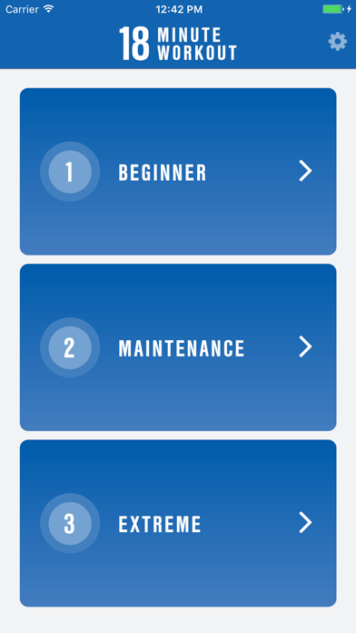 The 18-Minute Workout iPhone screenshot 1 - Health & Fitness app
