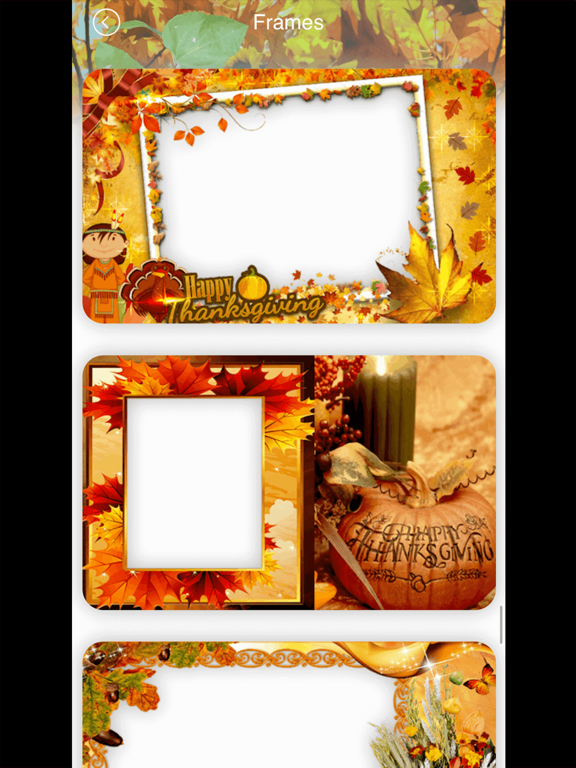 Thanksgiving Photo Frames iPad screenshot 4 - Photo & Video app