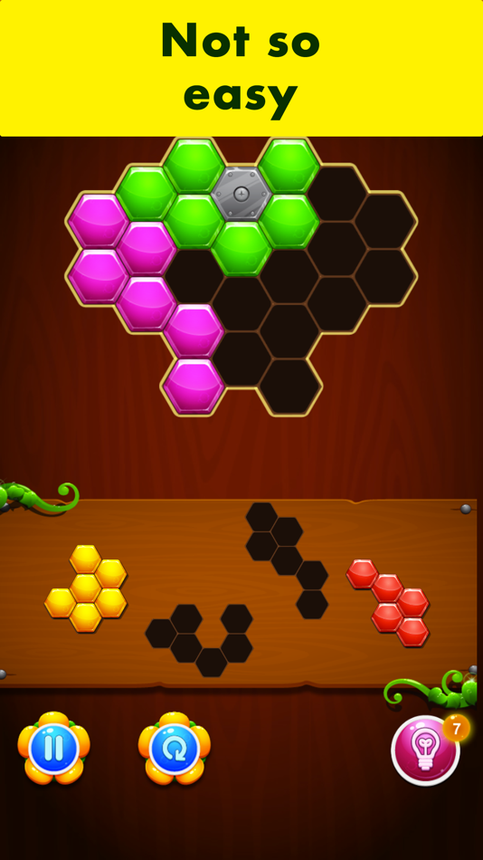 #2. HoneyComb Puzzle - game (iOS) By: P. UNG