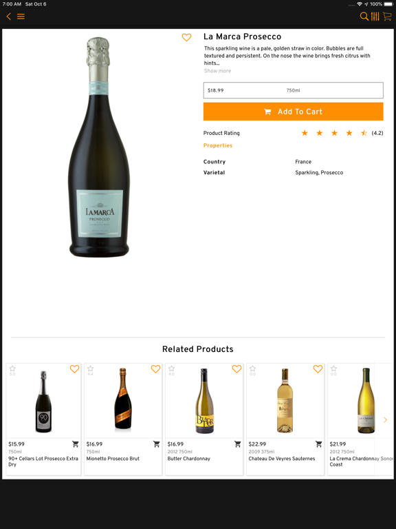 New York Wine Exchange iPad screenshot 5 - Shopping app